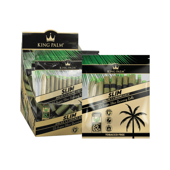 King Palm 25 Slim Pouch with Boveda