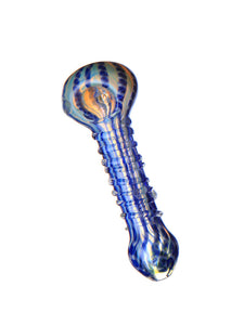 4" Spiral Ribbed Spoon Pipe
